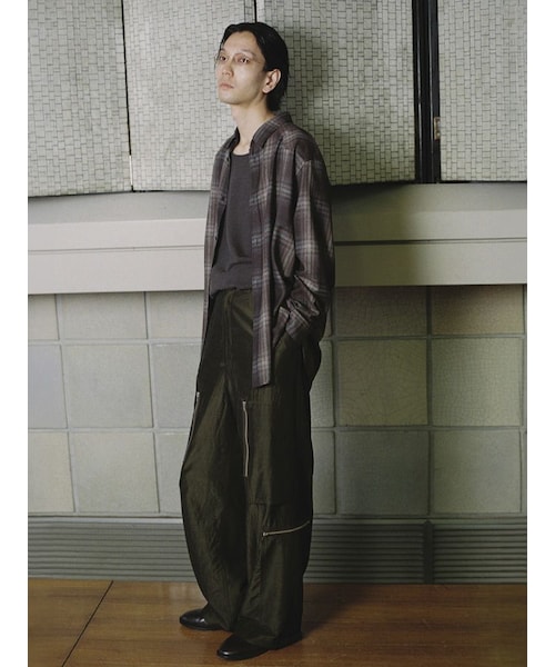 LIDNM（リドム）の「RAYON OMBRE WESTERN SHIRT（シャツ/ブラウス・メンズ・ブラウン・S/M/L）」の2枚目の写真