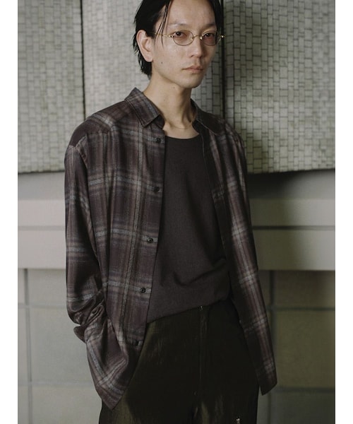 LIDNM（リドム）の「RAYON OMBRE WESTERN SHIRT（シャツ/ブラウス・メンズ・ブラウン・S/M/L）」の4枚目の写真