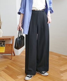DISCOAT | 【＠yuyukekelife企画】ベルト付欲張りストレートタックパンツ(スラックス)