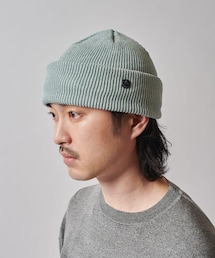 CPH cuff knit cap/straw yarn