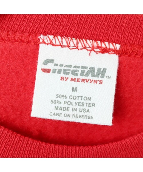 --（--）の「80s 90s USA製 MERVYN'S プリント スウェット レッド メンズM アメリカ古着（スウェット・レディース・レッド・M）」の2枚目の写真