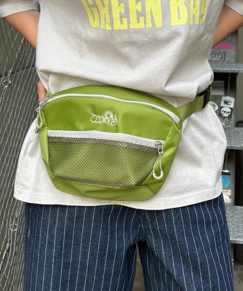 CIAOPANIC TYPY（チャオパニックティピー）の「【UNISEX】メッシュポケットウエストポーチ（ボディバッグ/ウエストポーチ・レディース・オレンジ/レッド/ブルー/ブラック/グリーン・ONE）」の3枚目の写真