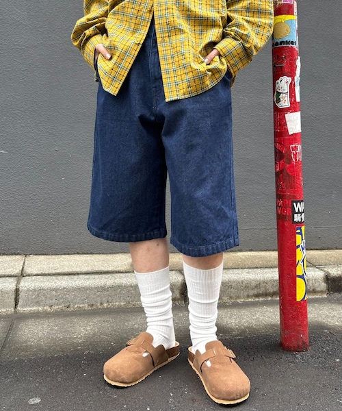 CIAOPANIC TYPY（チャオパニックティピー）の「【UNISEX】アソートデニムバミューダパンツ（デニムパンツ・レディース・ブルー/カーキ/ネイビー/インディゴブルー/ブラウン・L/M）」の5枚目の写真