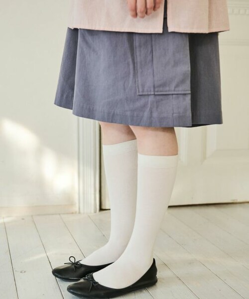 Crisp（クリスプ）の「カーゴキュロットパンツ[c2R3684]（カーゴパンツ・レディース・アイボリー/カーキ/チャコールグレー・FREE）」の3枚目の写真