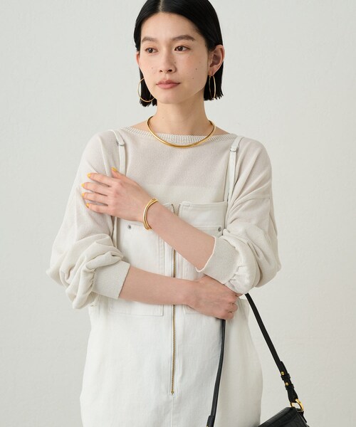 LOUNGEDRESS（ラウンジドレス）の「和紙クルーニット（ニット/セーター
