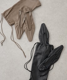 BEARDSLEY | 《MODERN WEAVING》レザーバレーシューズ(バレエシューズ)