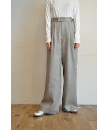 -- | ラメリネンワイドパンツ(スラックス)