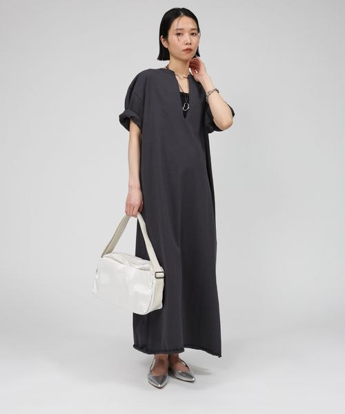 新品未使用】BABYLONE テラヴェジャージーワンピース チャコール BABYLONE（バビロン）の「デラヴェジャージワンピース（）」 - WEAR