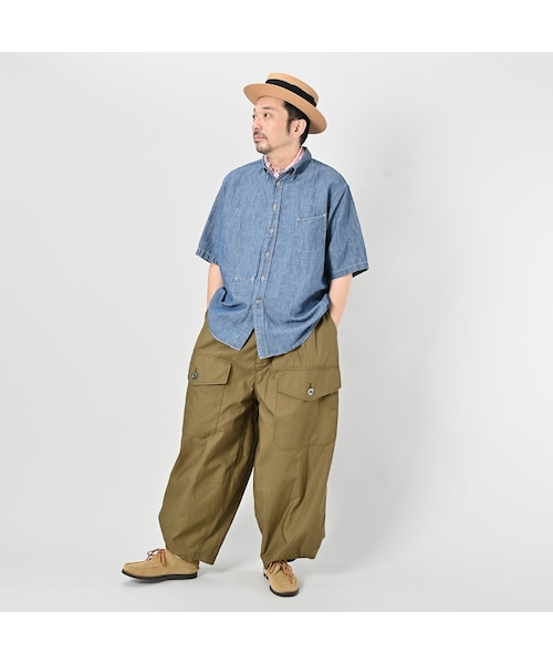 45R（フォーティファイブアール）の「綿麻瑠璃ダンガリーのオーシャン