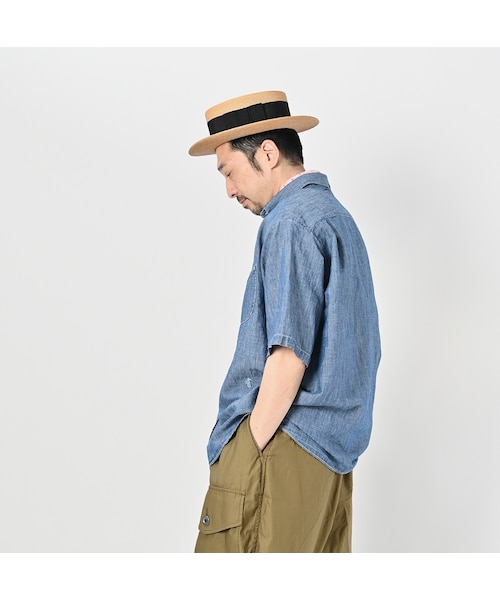 45R（フォーティファイブアール）の「綿麻瑠璃ダンガリーのオーシャン