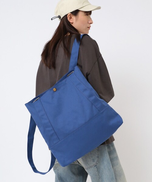 URCH RNA（アーチ アールエヌエー）の「E5086 フタヤクバッグ２（バッグ・レディース・ブラック/ナチュラル/ジェイブルー）」の12枚目の写真