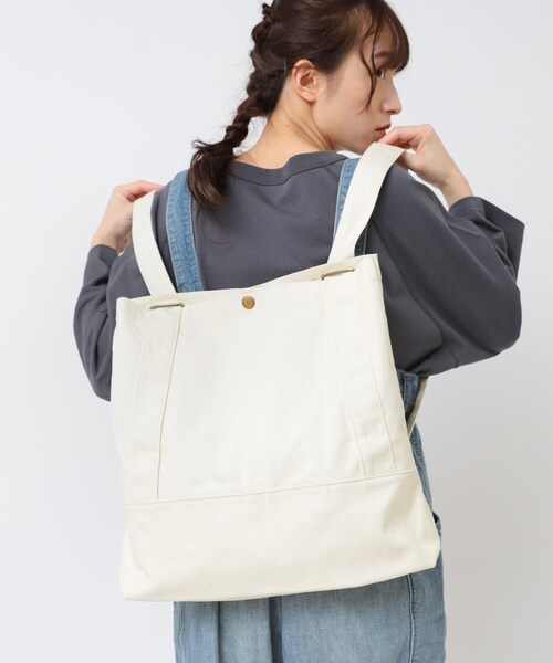 URCH RNA（アーチ アールエヌエー）の「E5086 フタヤクバッグ２（バッグ・レディース・ブラック/ナチュラル/ジェイブルー）」の8枚目の写真