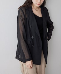 Drawing Numbers | コットンオーガンジーダブルジャケット(テーラードジャケット)
