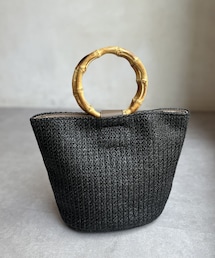 Chez toi | バンブーハンドルバケツトート(バッグ)