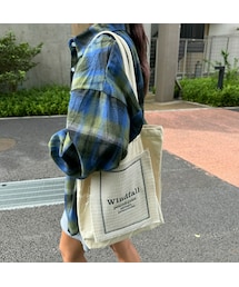 copine | ロゴフリンジキャンバストート(キナリ)(トートバッグ)