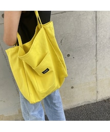 copine（コピン）の「カラーキャンバストートバッグ (イエロー)（トートバッグ）」