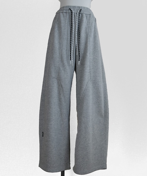 Marient（マリエント）の「カットワークWストリングPT（スウェットパンツ・レディース・ホワイト/グレー・FREE）」の2枚目の写真