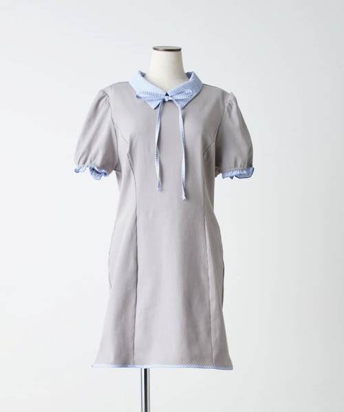 OLIVE des OLIVE(オリーブデオリーブ)の「3wayドッキングミニワンピ(ワンピース・レディース・ライトグレー/ブラック/ブラウン/ネイビー・FREE)」の1枚目の写真