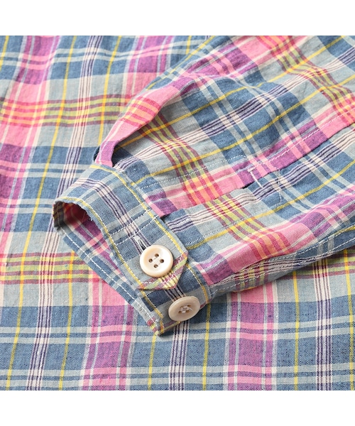45R インドリネンマドラスのドレス M 45R（フォーティファイブアール）の「インドリネンマドラスのセーラー