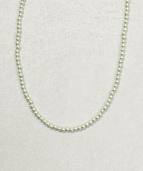 3coins（3coins）の「カラーボールネックレス（ネックレス・レディース・シルバー/グリーン/ブルー/ピンク・FREE）」の2枚目の写真