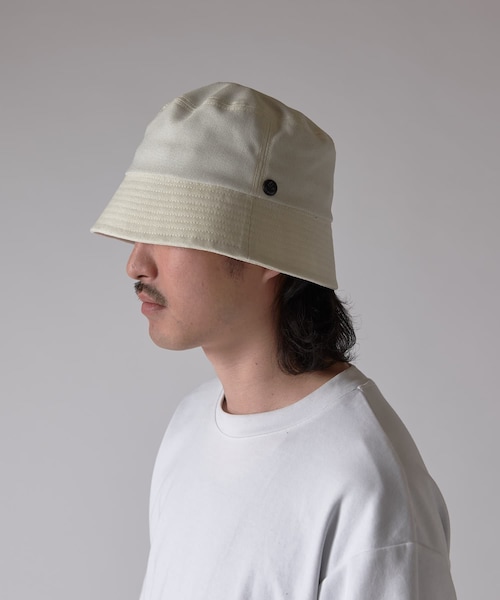 Lui's（ルイス）の「【CPH】 FULL BUCKET HAT / HOPSACK（バケットハット）（ハット・メンズ・ブラック/アイボリー・F）」の2枚目の写真