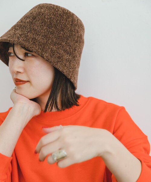 ITEMS URBANRESEARCH（アイテムズ アーバンリサーチ）の「モールベルハット（ハット・レディース・BEG/BLK/BRN・-）」の2枚目の写真