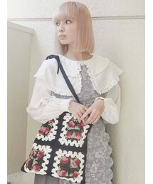 merry jenny | gardenクロシェトートバッグ(ハンドバッグ)