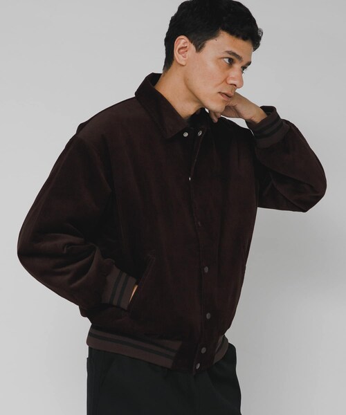 URBAN RESEARCH Sonny Label（アーバンリサーチサニーレーベル）の「『別注』GEM SPORTSWEAR×Sonny Label　コーデュロイパデッドブルゾン（ブルゾン・メンズ・ダークブラウン/ネイビー・M/L）」の14枚目の写真