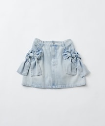 OLIVE des OLIVE | ビッグリボンミニスカート(デニムスカート)