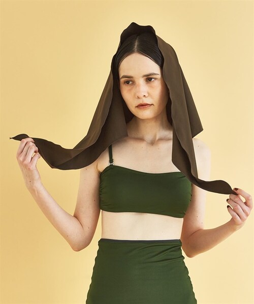 URBAN RESEARCH（アーバンリサーチ）の「Swim URBAN RESEARCH 三角頭巾（その他・レディース・黑色/棕色・黑色/棕色）」の16枚目の写真