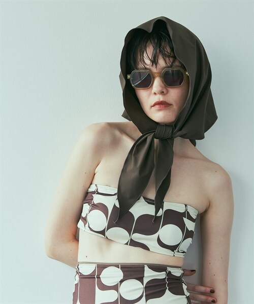 URBAN RESEARCH（アーバンリサーチ）の「Swim URBAN RESEARCH 三角頭巾（その他・レディース・黑色/棕色・黑色/棕色）」の13枚目の写真