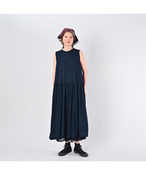 45R（フォーティファイブアール）の「スーピマ天竺のギャザードレス