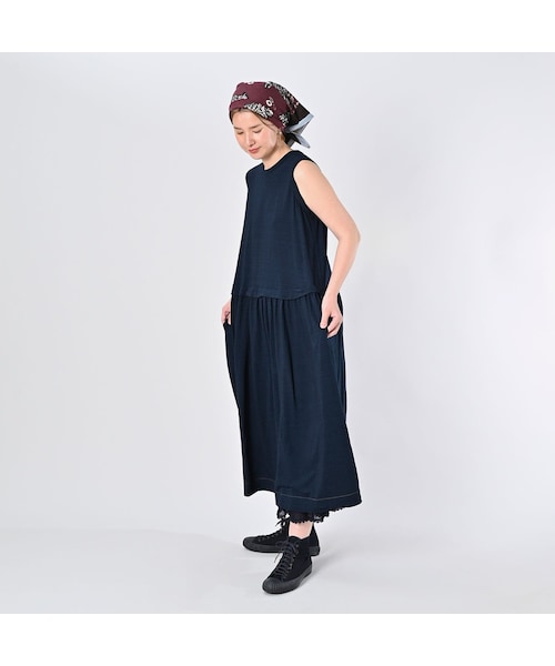 45R（フォーティファイブアール）の「スーピマ天竺のギャザードレス