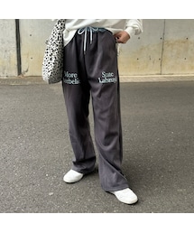 copine | ロゴプリントスウェットパンツ(チャコールグレー)(スウェットパンツ)