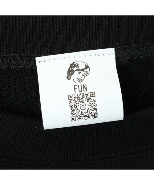 --（--）の「ataco garage originals オリジナルプリント ショートスリーブ スウェット ブラック 裏パイル 半袖（スウェット・レディース・ブラック・M/L/XL）」の4枚目の写真
