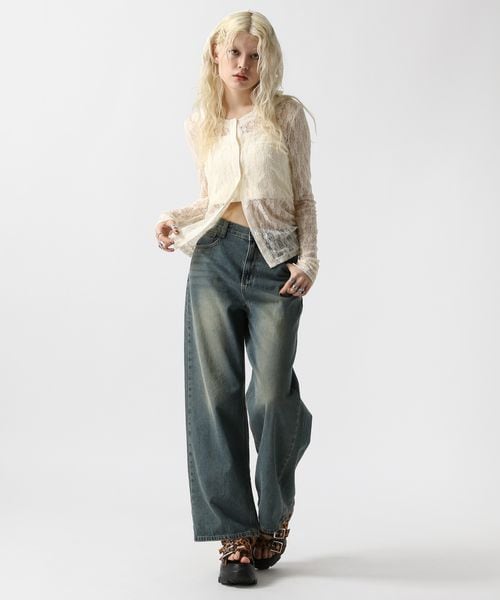 FOREVER 21（フォーエバー トゥエンティーワン）の「レースフーディー（トップス・ナチュラル08/ブラック09・FREE）」の19枚目の写真