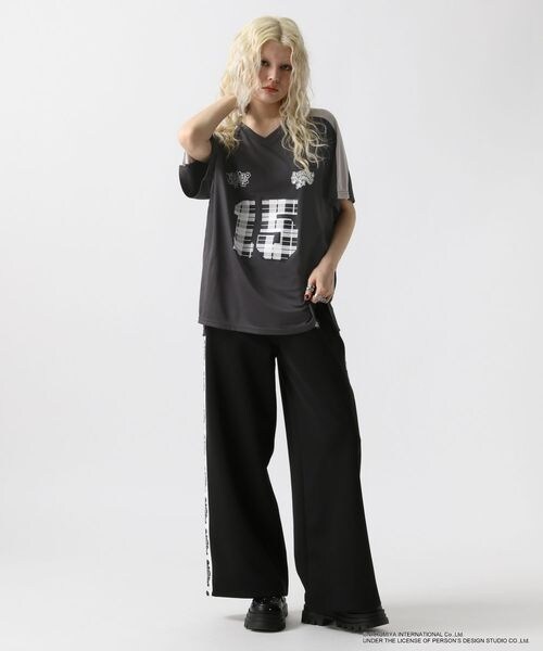 FOREVER 21(フォーエバー トゥエンティーワン)の「ラインジャージパンツ(フォーマルスーツ/小物・ブラック09/グリーン78・S/M)」の13枚目の写真