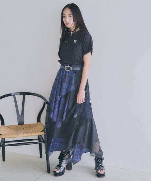 HARE（ハレ）の「MIXチェックランダムスカート（）」 - WEAR