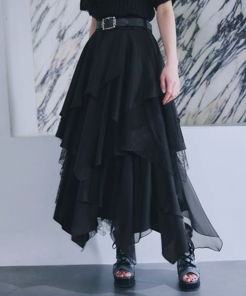 HARE（ハレ）の「MIXチェックランダムスカート（）」 - WEAR