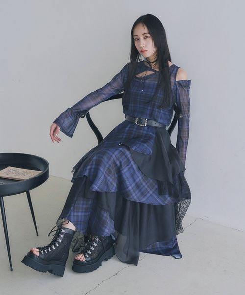 HARE（ハレ）の「MIXチェックランダムスカート（）」 - WEAR