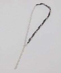 JEANASIS（ジーナシス）の「フェイクスエードチェーンネックレス（アクセサリー）」
