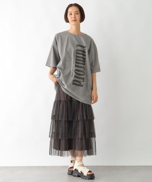 LEPSIM（レプシィム）の「ティアードチュールスカート（スカート・アイボリー08/チャコール18/レオパード51・FREE SIZE）」の22枚目の写真