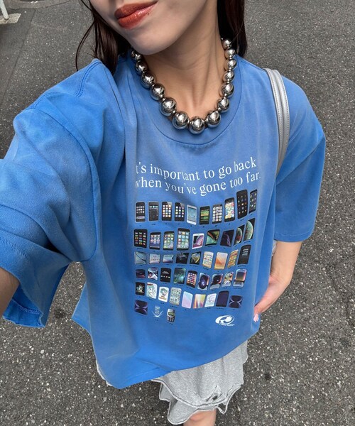 CIAOPANIC(チャオパニック)の「【RePRODUCTION LABEL / リプロダクションレーベル】アソートヴィンテージフェードTEE(Tシャツ/カットソー・レディース・ホワイトその他3/ミッドナイトブルー/ブラックその他1/ブラック/アイボリー/ダークグレー/チャコールグレー/ピンク/ホワイトその他1/クリア/オフホワイト/レッド/グレー/ホワイトその他2/ブルー/ベージュ/ネイビー/シルバー/ホワイト/インディゴブルー・F)」の15枚目の写真