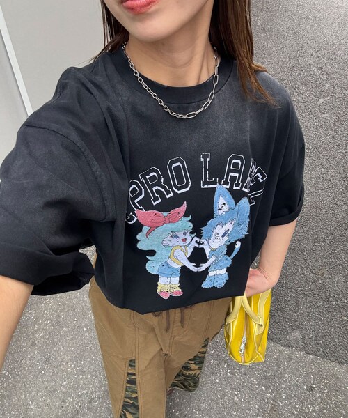 CIAOPANIC(チャオパニック)の「【RePRODUCTION LABEL / リプロダクションレーベル】アソートヴィンテージフェードTEE(Tシャツ/カットソー・レディース・ホワイトその他3/ミッドナイトブルー/ブラックその他1/ブラック/アイボリー/ダークグレー/チャコールグレー/ピンク/ホワイトその他1/クリア/オフホワイト/レッド/グレー/ホワイトその他2/ブルー/ベージュ/ネイビー/シルバー/ホワイト/インディゴブルー・F)」の9枚目の写真