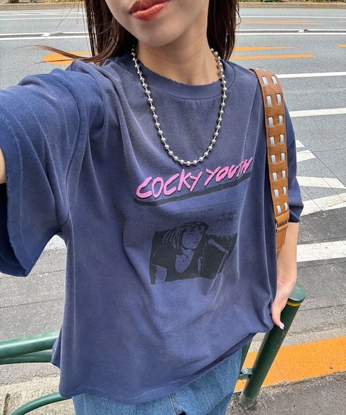 CIAOPANIC(チャオパニック)の「【RePRODUCTION LABEL / リプロダクションレーベル】アソートヴィンテージフェードTEE(Tシャツ/カットソー・レディース・ホワイトその他3/ミッドナイトブルー/ブラックその他1/ブラック/アイボリー/ダークグレー/チャコールグレー/ピンク/ホワイトその他1/クリア/オフホワイト/レッド/グレー/ホワイトその他2/ブルー/ベージュ/ネイビー/シルバー/ホワイト/インディゴブルー・F)」の14枚目の写真