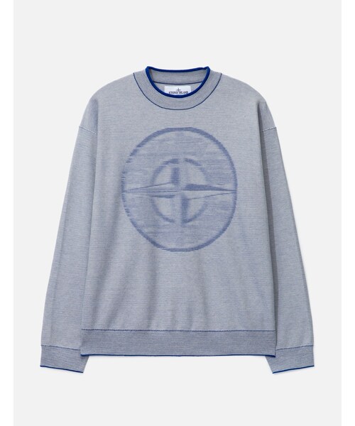 Blurred Emblem Knit Sweater