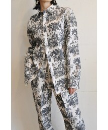 tiny dinosaur | シノワズリリネンシャツ(シャツ/ブラウス)