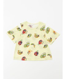 HAKKA KIDS（ハッカキッズ）の「ステッカーフルーツプリントカットショルダーTシャツ（トップス・キッズ）」