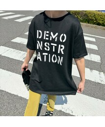 copine | フロントロゴプリントTシャツ(ブラック)(Tシャツ/カットソー)