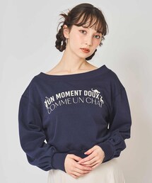 31 Sons de mode（トランテアン　ソン　ドゥ　モード）の「ネコロゴオフショルプルオーバー/TT518201（その他・レディース）」